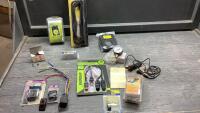 TRAILER CONNECTOR, MOUTING BRACKET, ON-OFF SWITCHES, ACORN NUTS, PRESSURE GAUGE, BRAIDED SLEEVE