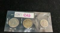 (2) USA NICKELS - 1935, 1944, AND 1944 DIME