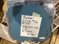 RUBBER CLICK TILES 18" X 18"