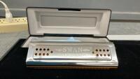 SWAN DOUBLE SIDED HARMONICA IN CASE