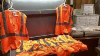BAG OF (10) BODY GUARD HIGH VIS SAFETY VESTS - SIZES S/M + L/XL