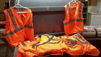 BAG OF (10) BODY GUARD HIGH VIS SAFETY VESTS - SIZES S/M + L/XL