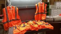 BAG OF (10) BODY GUARD HIGH VIS SAFETY VESTS - SIZE L/XL