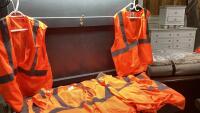 BAG OF (10) BODY GUARD HIGH VIS SAFETY VEST -SIZES S/M + L/XL