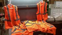 BAG OF (12) BODY GUARD HIGH VIS SAFETY VESTS - SIZE S/M