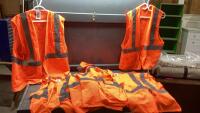BAG OF (10)BODY GUARD HIGH VIS SAFETY VESTS - SIZES S/M + L/XL