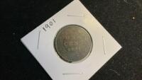 CANADA LARGE ONE CENT COIN - 1901