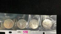 (4) 1975 CANADIAN DOLLAR COINS