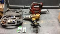 MILWAUKEE 18V CORDLESS GREASE GUN(NO BATTERY), POWER FIST 1/2&rdquo; IMPACT, ROTORY TOOL ACCESSORIES