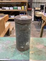 ANTIQUE METAL CONTAINER "ALMOND"