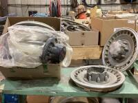 SHOP BOX OF WHEEL COVERS & RIM