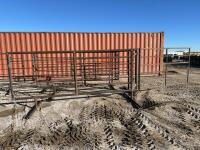 Freestanding 12 foot panel with 8 foot gate
