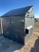 Steel garbage bin