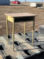 Steel school desk