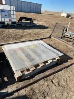 Pallet of plexiglass pieces