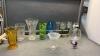 VASES & PAINTED WINE GLASSES