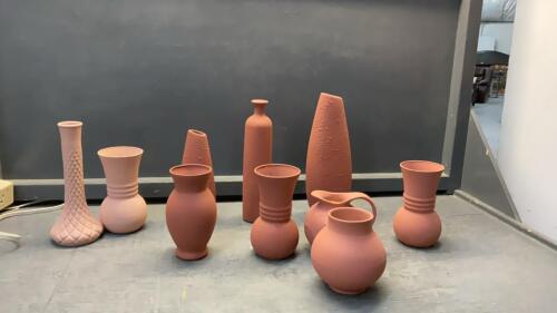 PAINTED VASES - AZTEC BROWN