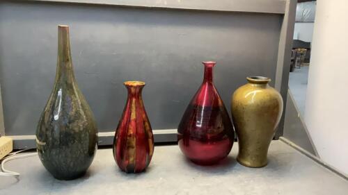 (4) DECORATIVE VASES