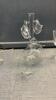 (2) BOXES OF GLASSWARE - DELICATE DECANTER W/ FUNKY GLASSES AND ASSORTED WINE & LIQUOUR GLASSES - 2