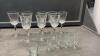 (2) BOXES OF GLASSWARE - DELICATE DECANTER W/ FUNKY GLASSES AND ASSORTED WINE & LIQUOUR GLASSES - 3