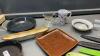 ASSORTED HOUSEHOLD ITEMS - SMALL CAST ION PAN, MUGS, BOWLS ETC - 3