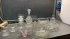 BOX OF CLEAR GLASSWARE