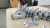 3-D PRINTED SILVER DRAGON - 3