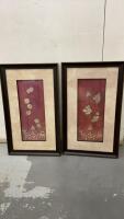 (2) FLORAL PICTURES