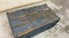 WOOD & METAL TRUNK W/ WOOD & METAL STRAPPING - 3