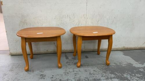 PAIR OF SIDE TABLES