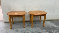PAIR OF SIDE TABLES