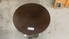 SMALL ROUND SIDE TABLE W/ CHROME BASE - 2