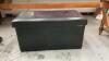 BLACK PADDED STORAGE BENCH