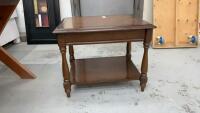 SIDE TABLE WITH LOWER SHELF