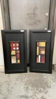 PAIR OF ABSTRACT STYLE PICTURES