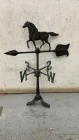 CAST ALUMINUM HORSE WEATHER VANE