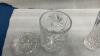 (2) PINWHEEL CRYSTAL PIECES - VASE & COVERED CANDY DISH - 3