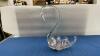ALTA GLASS SWAN CANDY DISH - SLIGHT PINK COLOR - HAS STICKER