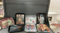 (7) VINTAGE & REPLICA COCA-COLA TRAYS