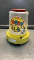 VINTAGE BOZO BUBBLE GUM TABLETOP DISPENSER
