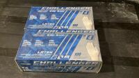 (2)BOXES CHALLENGER LATEX GLOVES SIZE MEDIUM
