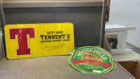 REPLICA METAL SIGNS - &ldquo;TENNENT&rsquo;S&rdquo; AND MOOSEHEAD