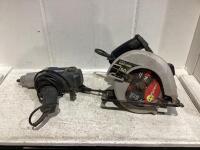 CRAFTSMAN CIRCULAR SAW 7-1/4" & MASTERCRAFT IMPACT WRENCH