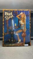 PIN-UP BUD GIRL ON WOOD