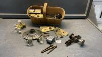 ANTIQUE DOOR HARDWARE, LIGHTING FIXTURE, OLD LOCK