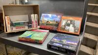 BOX OF ASSORTED PUZZLES