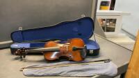 VIOLIN IN CASE - CASE IS MARKED &ldquo;SKYLARD BRAND, VIOLIN IS UNMARKED