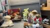 BOX W/ STUFFIES & DOLL FURNITURE