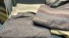 BOX OF (5) WOOL BLANKETS AND A FLANNEL SHEET - 3
