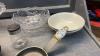 TOTE OF SERVING DISHES - 5